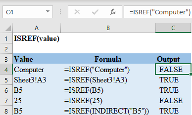 Excel ISREF Function